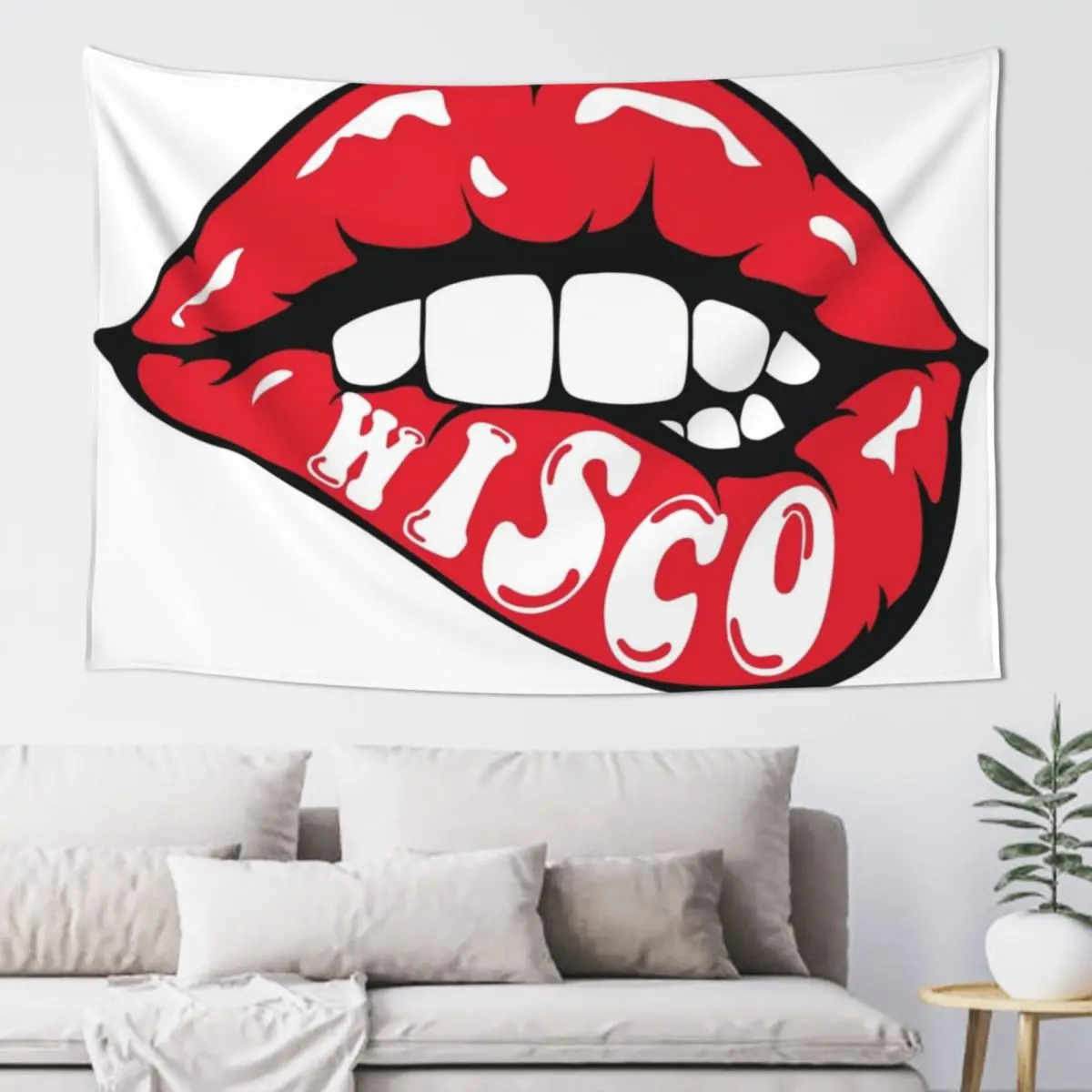 

Wisco Lips Tapestry House Decorations Art Mural Decorative Wall Murals Tapestry