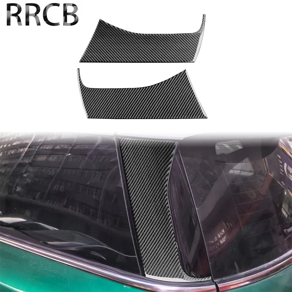 

For BMW Mini Cooper Countryman F60 2017-2023 Soft Carbon Fiber Car External Rear Window Side Panels Cover Stickers Accessories