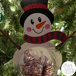 Snowman Cutting Die for Christmas Tree Ornament Pendent Candy holder Matel Cutting Die for Christmas Scrapbook Making