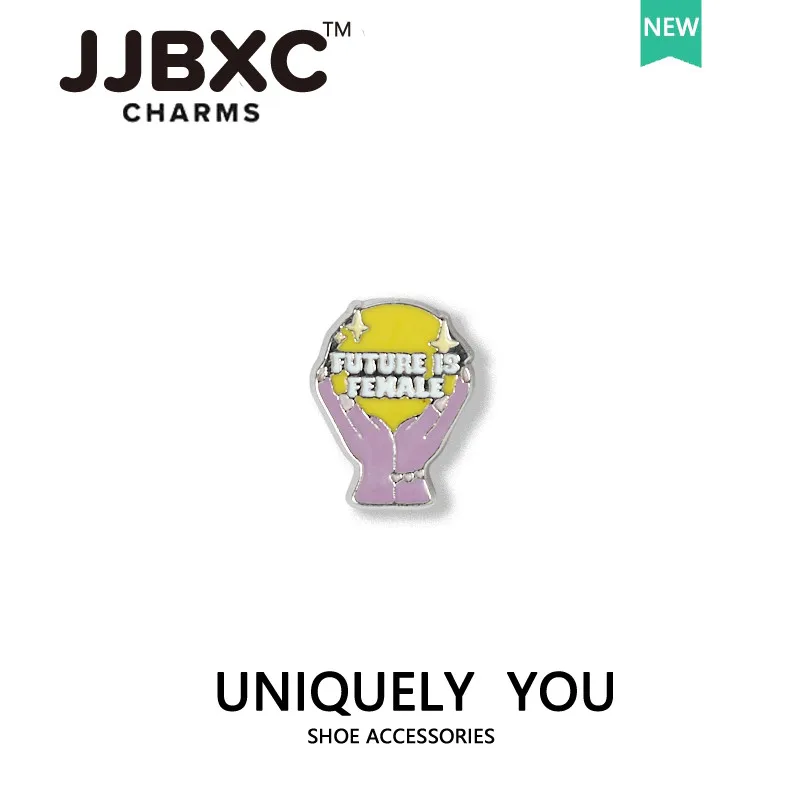 Metal JJBXC CHARM Shoe Accessories 2025 Fun metal Shoes Flower DIY Fashion Shoes decorations Suitable for cross Shoes