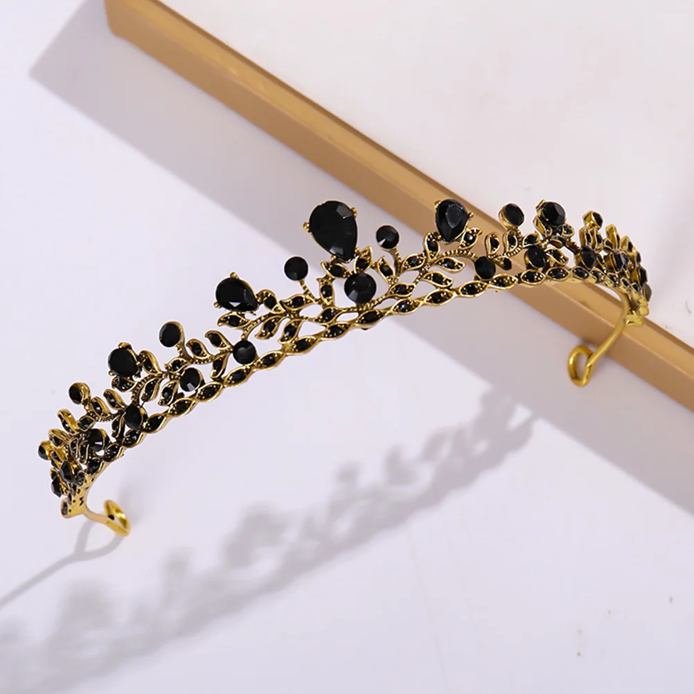 1 قطعة تاج العروس رائعة الباروك نمط الزفاف تيارا الشعر ديكور غطاء الرأس الزفاف فستان الزفاف الساحرة تاج #2