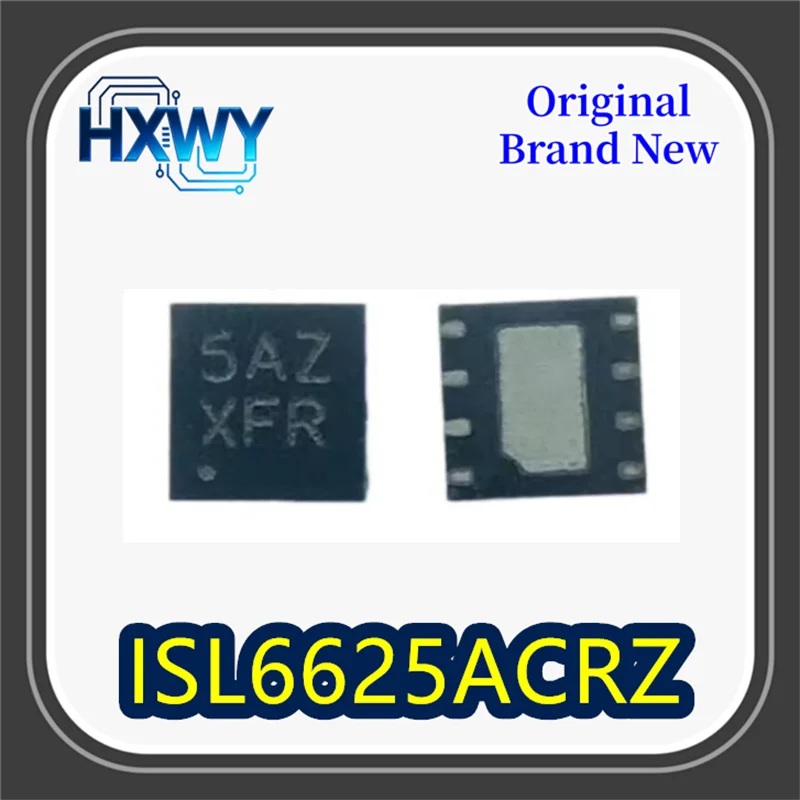 

(10/100 pieces) ISL6625ACRZ-T ISL6625ACRZ silkscreen 5AZ DFN-8 pin driver chip brand new and original fast shipping
