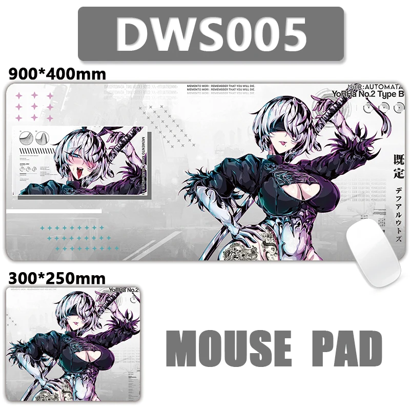 Honkai NieR Anime Hot Girl Hentai Ahegao Zero Two XXL Mouse Pad Large Computer Laptop Non-slip Keyboard Desk Mats Mousepad