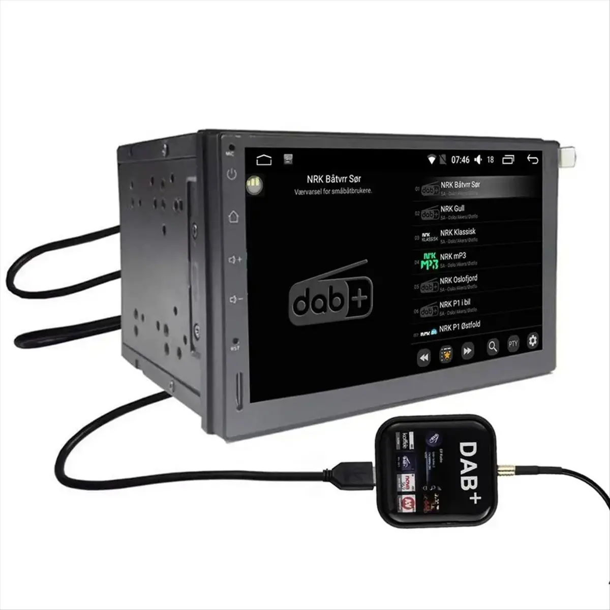 + USB Android Car Radio Tuner Window Antenna Navigation APP Control Kit Universal USB Dongle Digital
