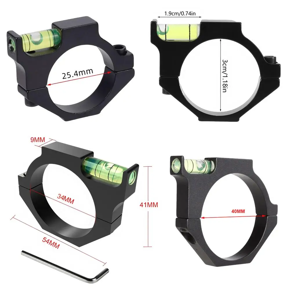 Bubble Spirit level mount diameter 25.4mm 30mm 34mm 40mm Aluminum Alloy for riflescope