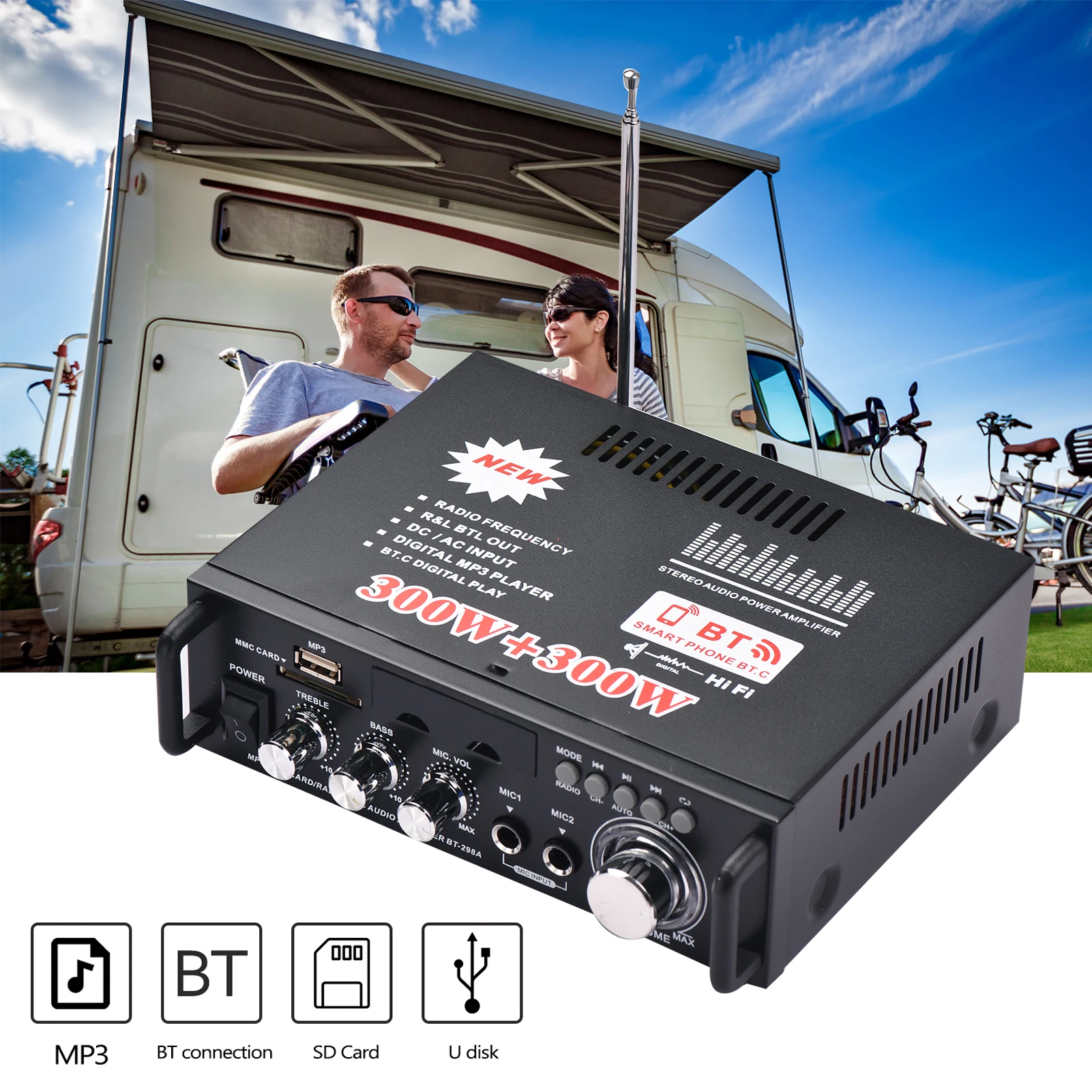 12V / 220V Mini Aud… - image