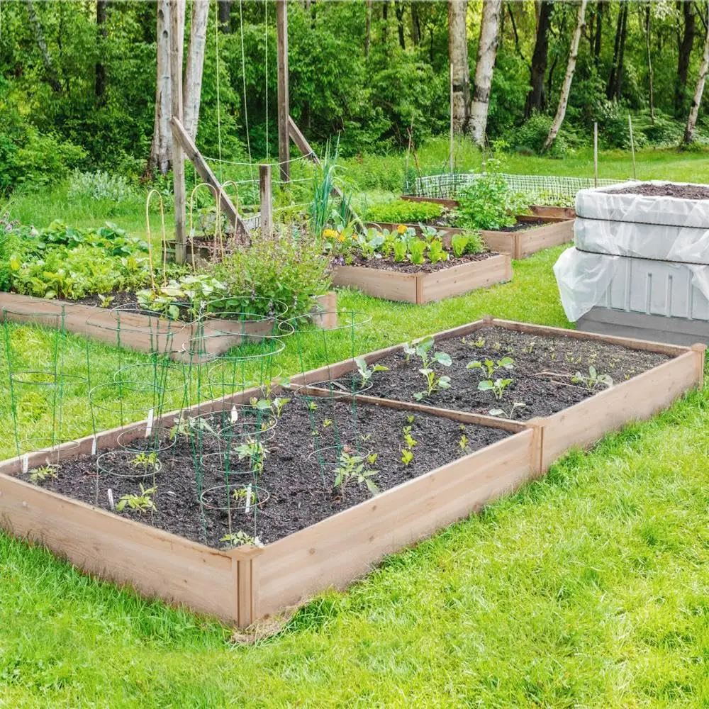 Wooden Raised Garden Bed Outdoor Planter Box, Wood, Customized