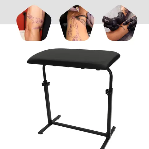 Armrest Tattoo Stand Rotatable Soft Panel Height Adjustable 67-100cm for Beauty Salons To Use
