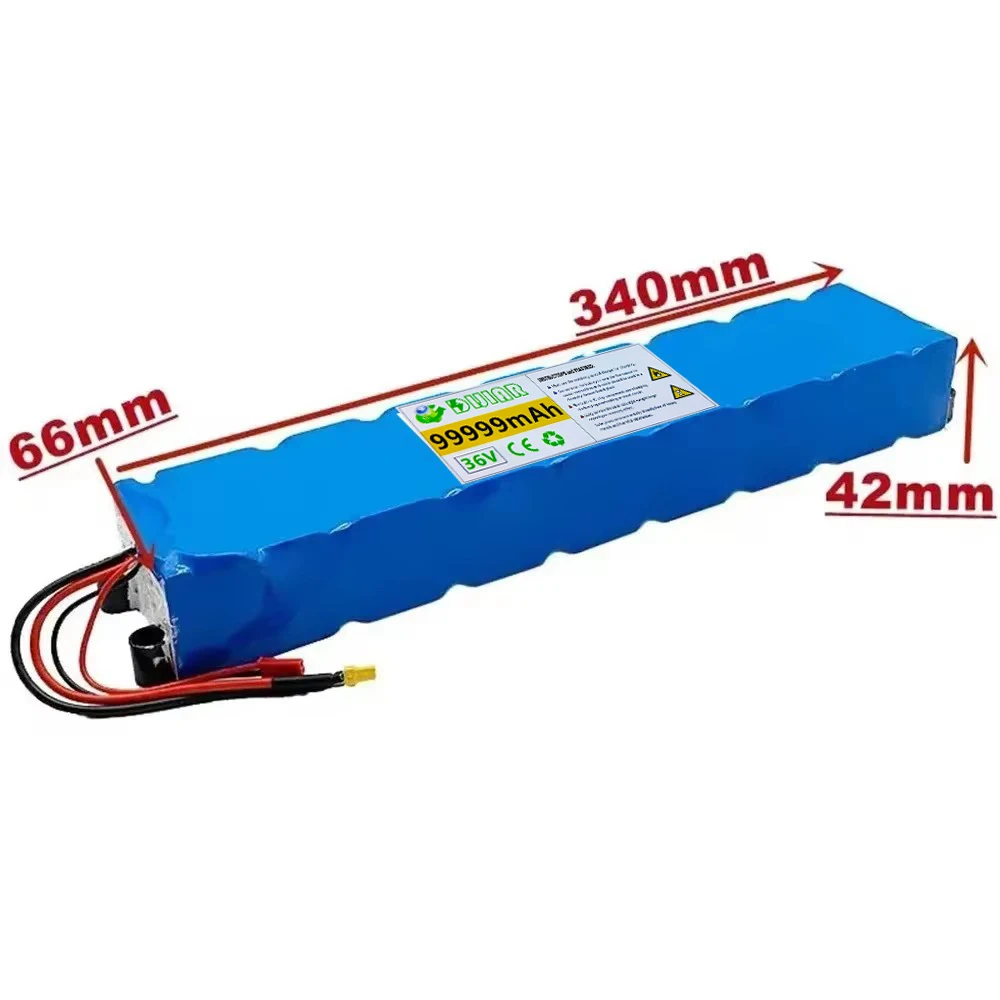 36V 99999mAh 10S3P 18650 Rechargeable Lithium Battery Pack for Xiaomi Mijia M365 36V 99.99Ah Scooter Electric Scooter BMS Board