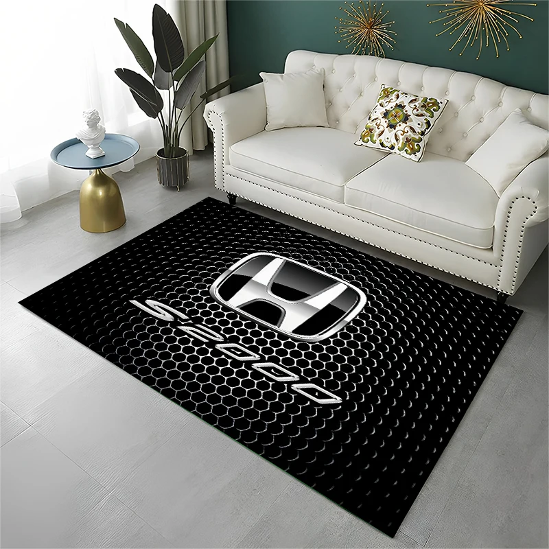3D Retro H-Honda Racing Car MOTO  Carpet Rug for Home Living Room Bedroom Sofa Doormat Decor,Area Rug Non-slip Floor Mat Gift