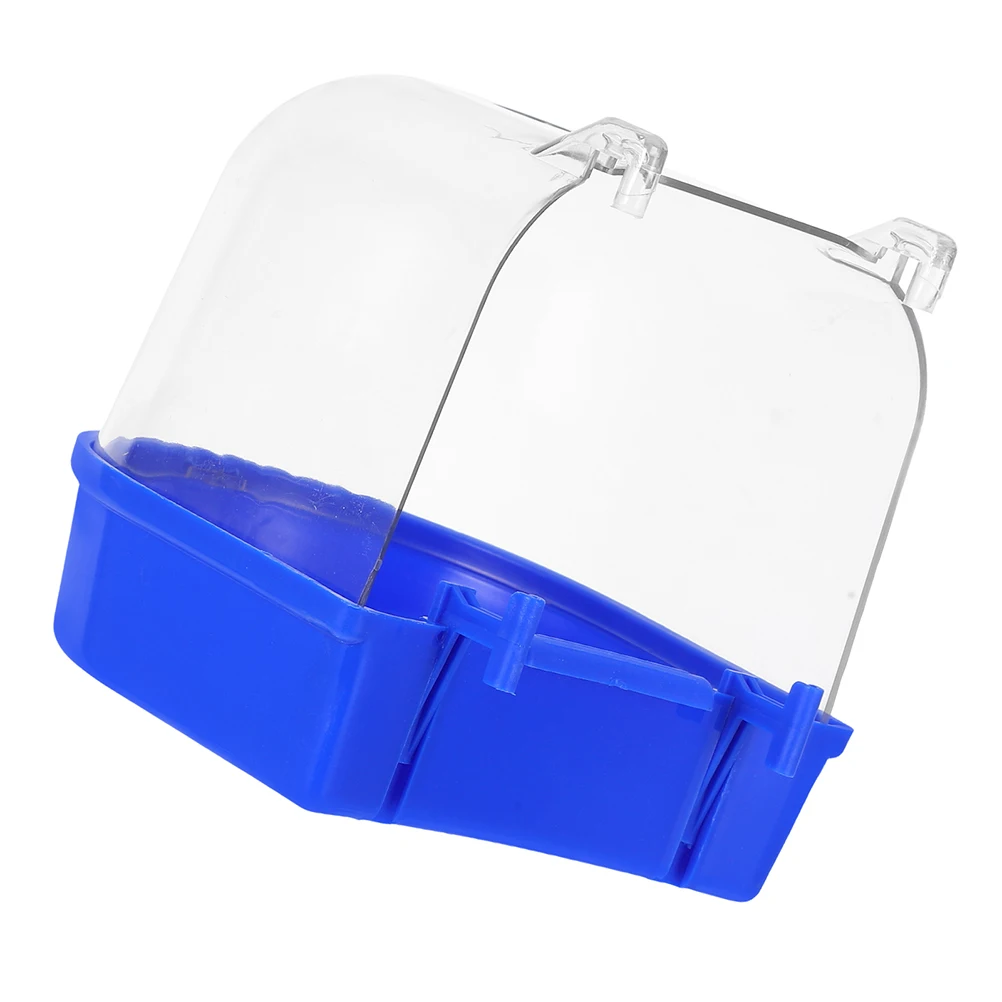 

Parrot Bath Tub Cage Shower Large Finch Hanging Mini Birdcage Lovebird Bathtub Sturdy Plastic Easy Clean Suitable Budgerigars