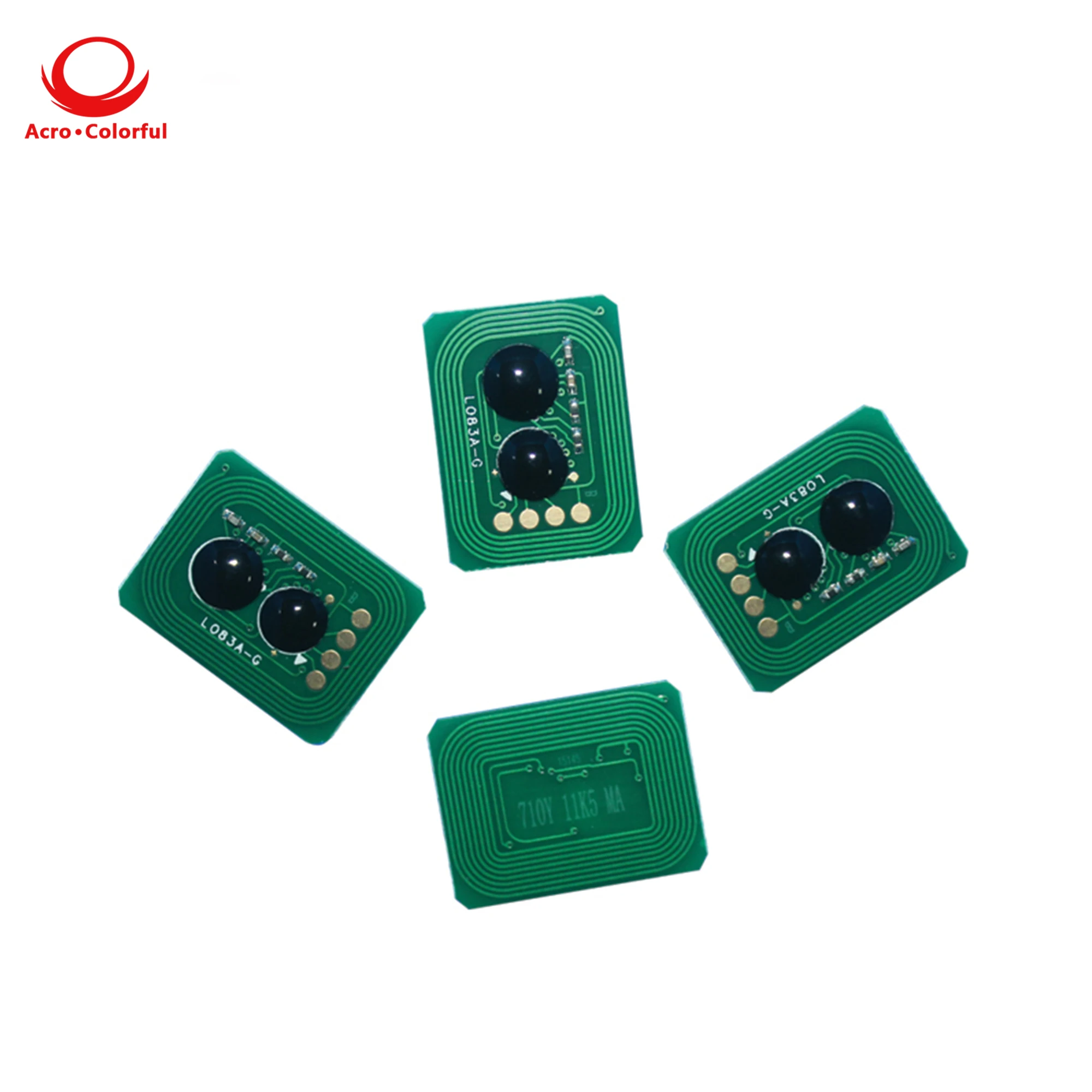 

4 шт. 44318620 44318619 44318618 44318617 Совместимый чип для тонера для лазерного принтера OKI ES7411 ES3032, чип сброса картриджа