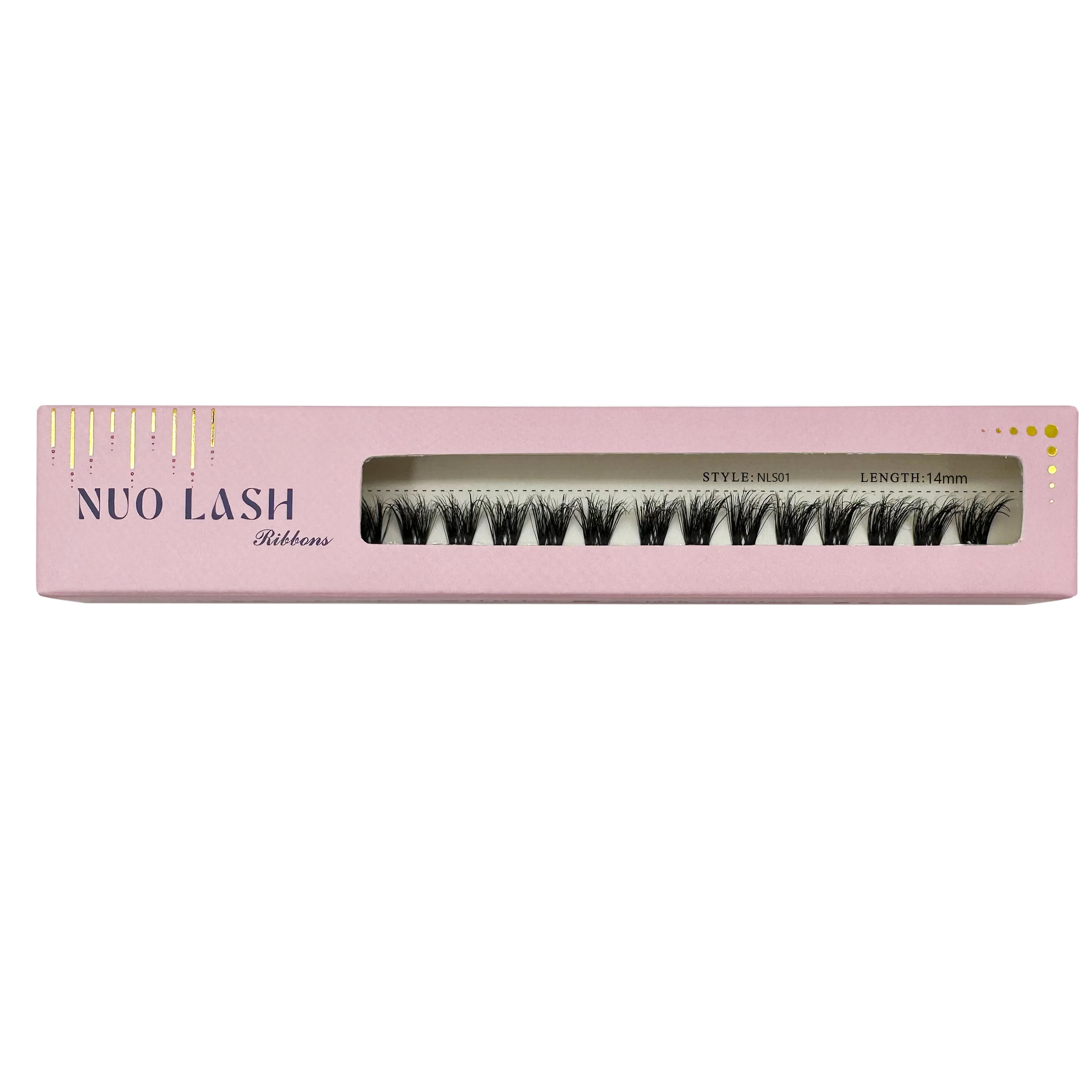 Nuo DIY Individuele Wimperverlenging Herbruikbare Strip Clusters Lash Lijmgebaseerde Piekerige Pluizige Natuurlijke Wimpers Groothandel Private Label