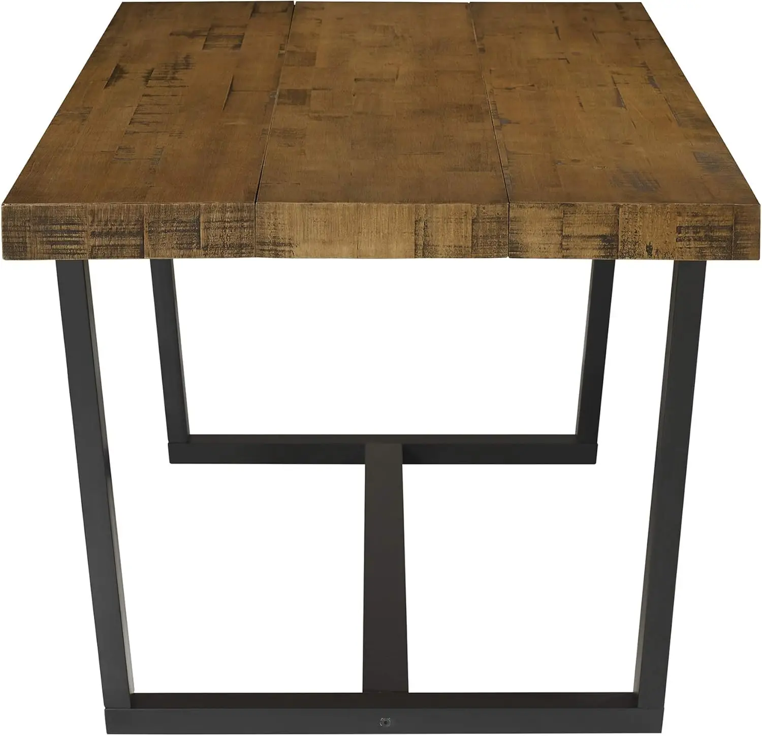Andre Modern Solid Wood Dining Table, 72 Inch, Rustic Oak