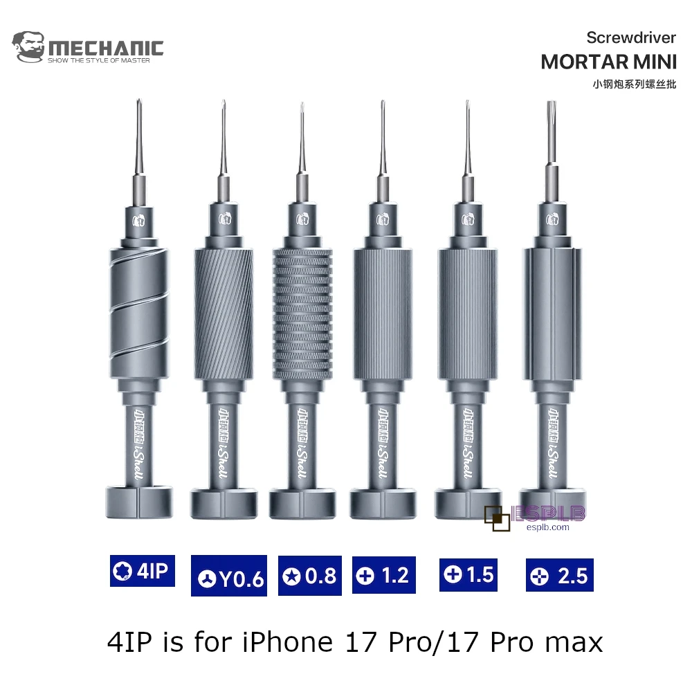 Mechanic 6-in-1 IShell Max Mortar Mini-Schraubendreher-Set Leistungsstarker Magnetischer Präzisions-Schraubendreher aus Magnesium-Silizium-Legierung – Detail 3
