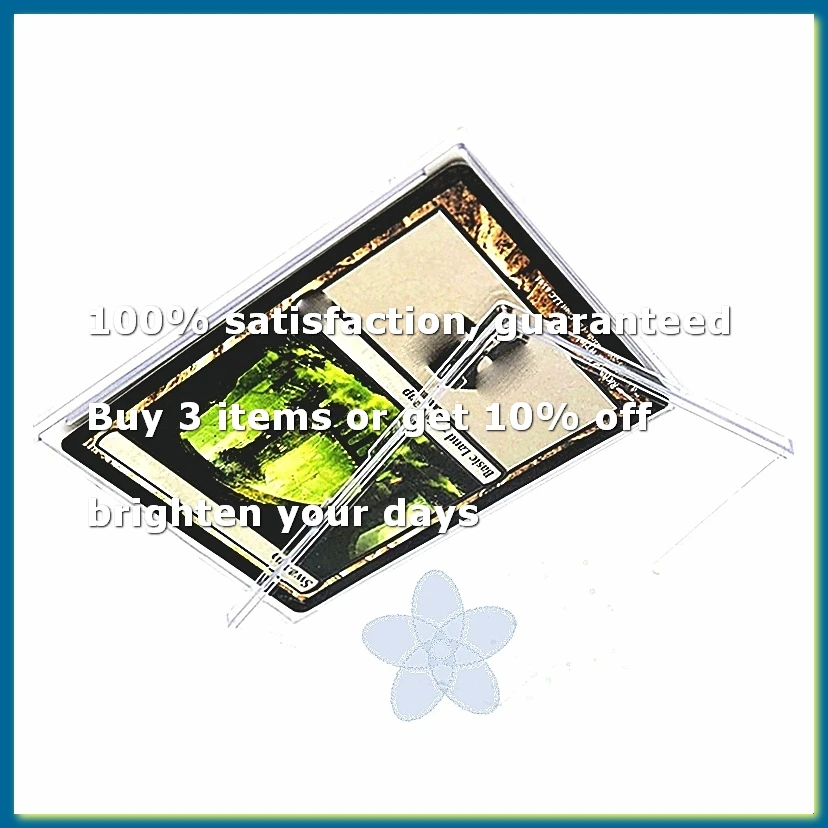 Hard Plastic Card Protector Clear Card Brick 10 Top Loaders + 2 Display Stand for Cards Sleeves