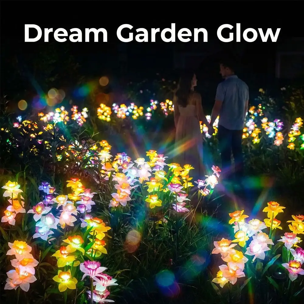 Waterproof Design Solar Garden Lights Stake Lights Solar Powered Solar Powered Lights Artificial Plants Auto on/Off