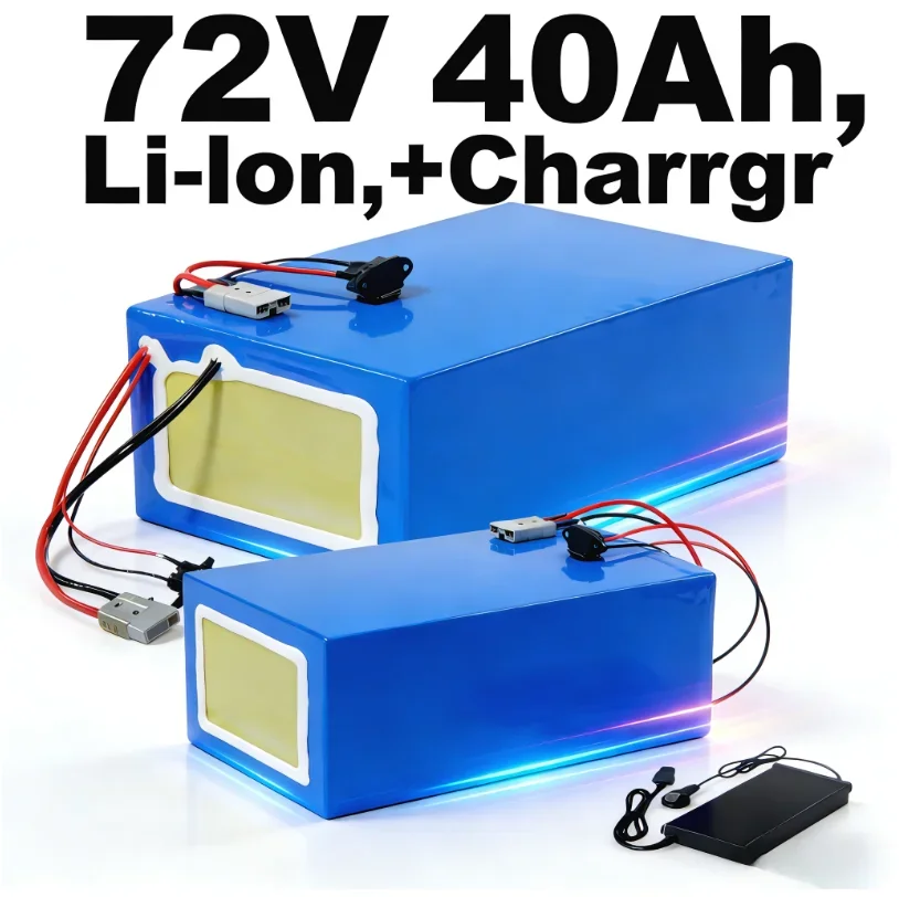 

72V 40Ah Li-ion Rechargeable Battery Pack with Bluetooth BMS | 5000W/8000W/10KW/15KW Compatible | For Electric Snowmobile, Agric