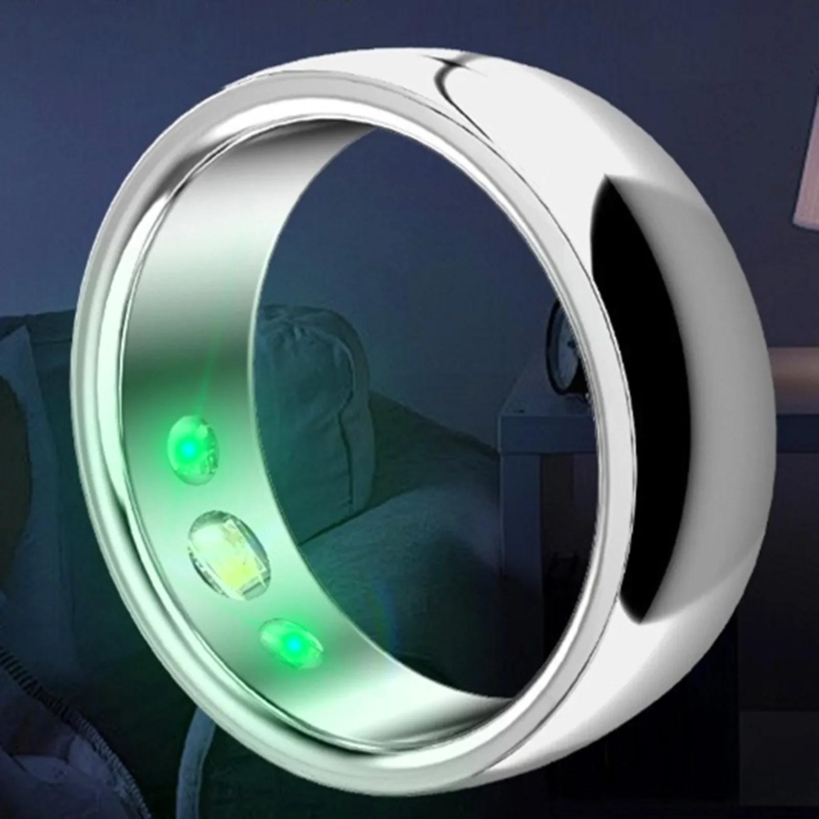 Neue Titan Legierung Smart Ring Armband Herzfrequenz Überwachung Wasserdicht Blut Sauerstoff Schlaf Sport Gesundheit Tracker Finger Schmuck