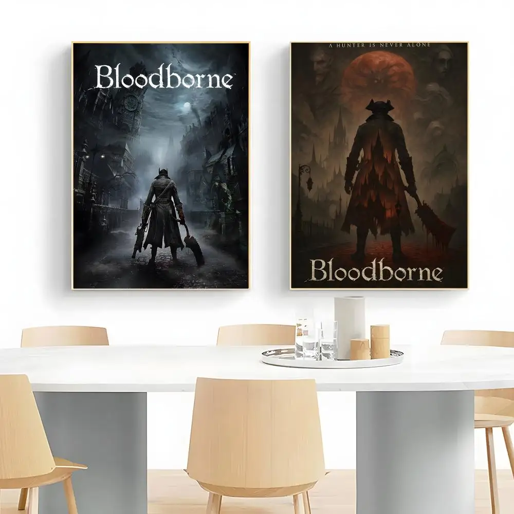 Dark Game B-Bloodborne Poster Wall Art Print Decorative Mural Home Decor Gift Unframed