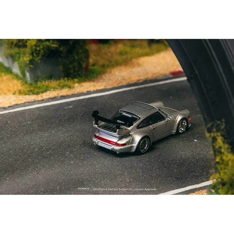 PreSale TW 1:64 RWB 964 Silver Diecast Car Model Collection Toys Tarmac Works