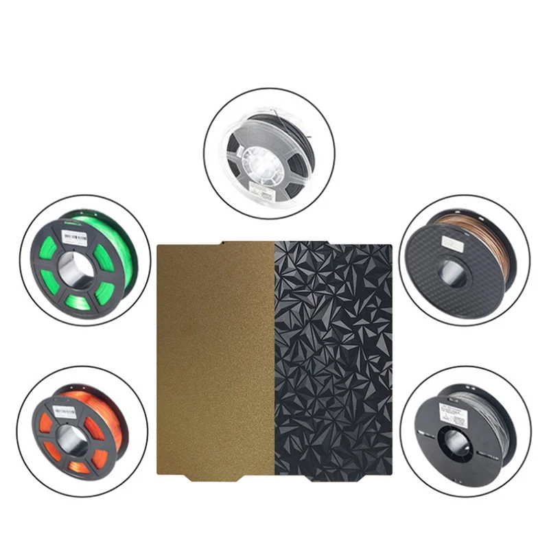 

Qy-для Prusa XL PEI JANUS PLATE стальной лист 365 мм x 365 мм гладкая пластина с двухсторонней печатью, детали 3D-принтера