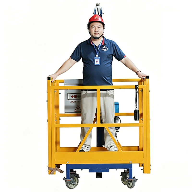 Single Person Electric Suspended Platform Standing Type Exterior Wall Construction Safety Shaft Suspended Platform