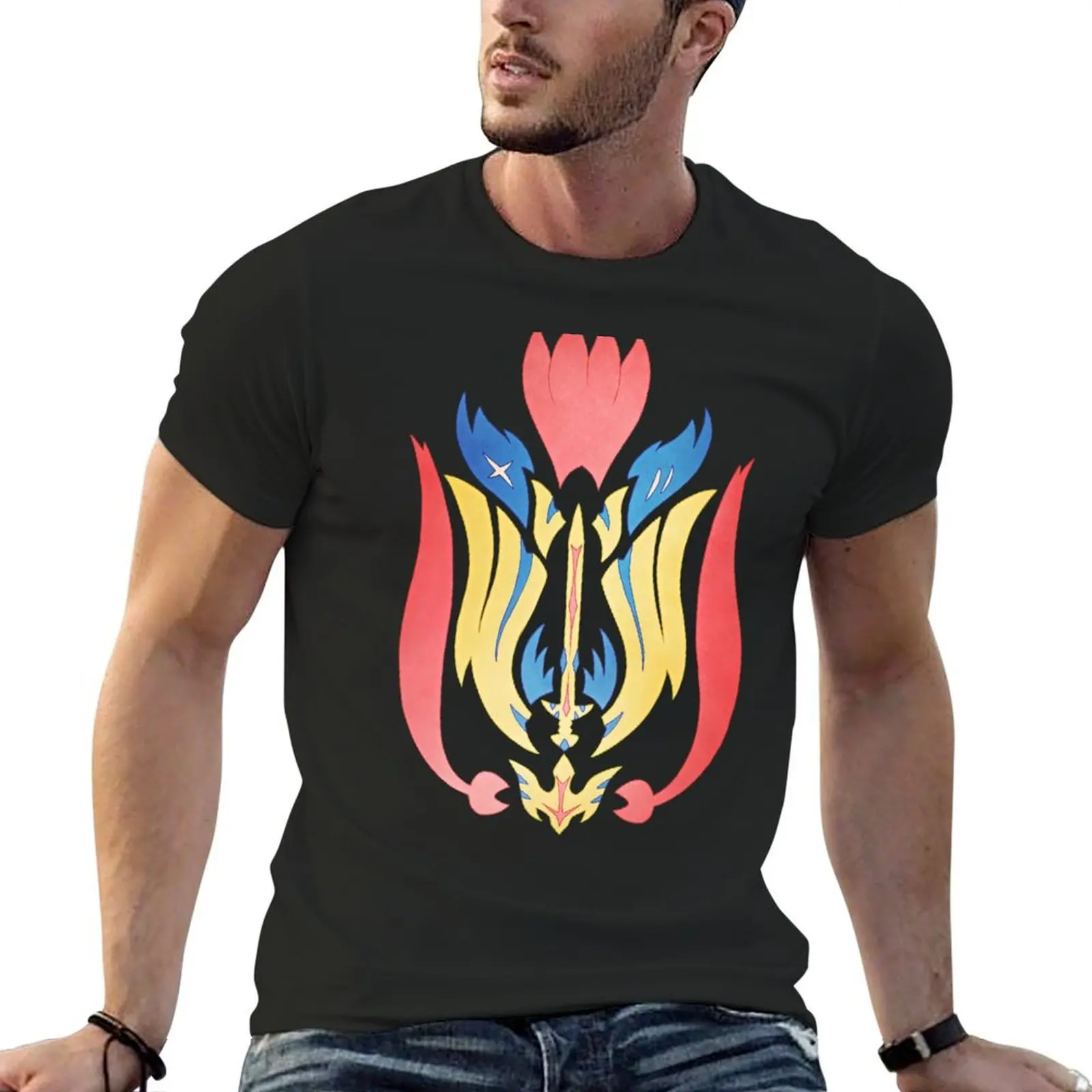 

Zacian insignia T-Shirt football t shirt anime t shirts T-shirts man black t-shirts for men