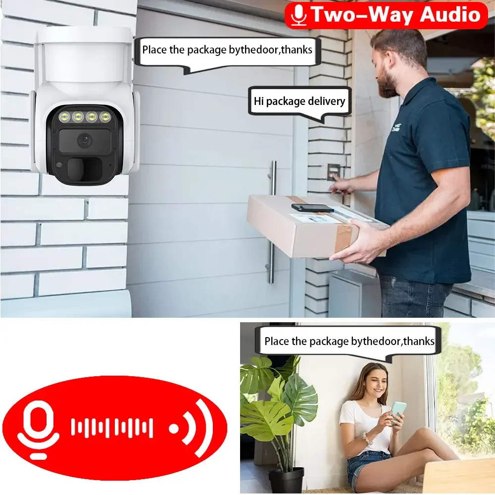 5MP 4G SIM Card telecamera solare esterna impermeabile rilevamento umano WIFI Wireless PTZ telecamera IP di sicurezza con alimentazione a batteria