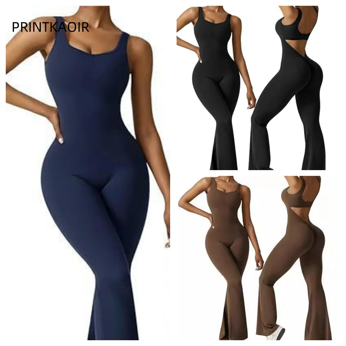 

Сексуальный комбинезон с V-образным вырезом на спине, женский тренировочный костюм для йоги, женская спортивная одежда, женский эластичный комбинезон для тренировок