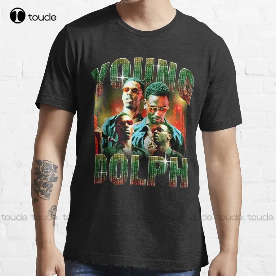 

Young Dolph T-Shirt Graphic Tees Custom Aldult Teen Unisex Digital Printing Tee Shirt Xs-5Xl Cotton Christmas Gift Women Men New