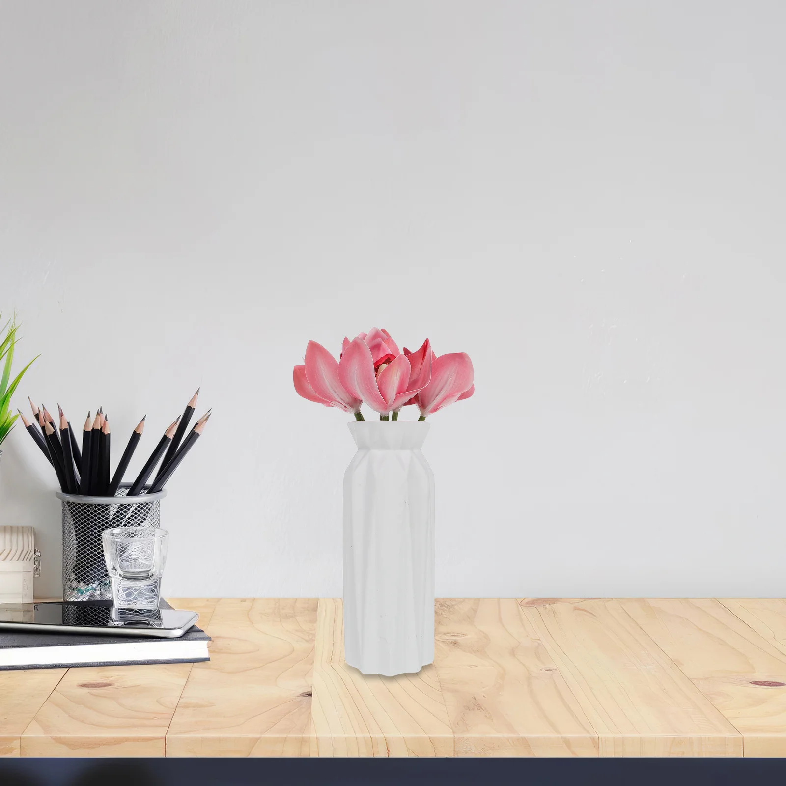 

12Pcs Faux Orchid Bouquet Pink Artificial Cymbidium Orchid Stems Lifelike Flowers for Home Wedding Party Table Centerpiece