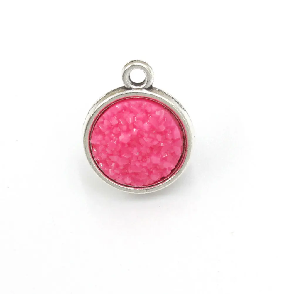 

20 Pcs Vintage Alloy Round Pendants for Necklace DIY Jewelry Making Metal Hanging Charms Lightweight Smooth Base