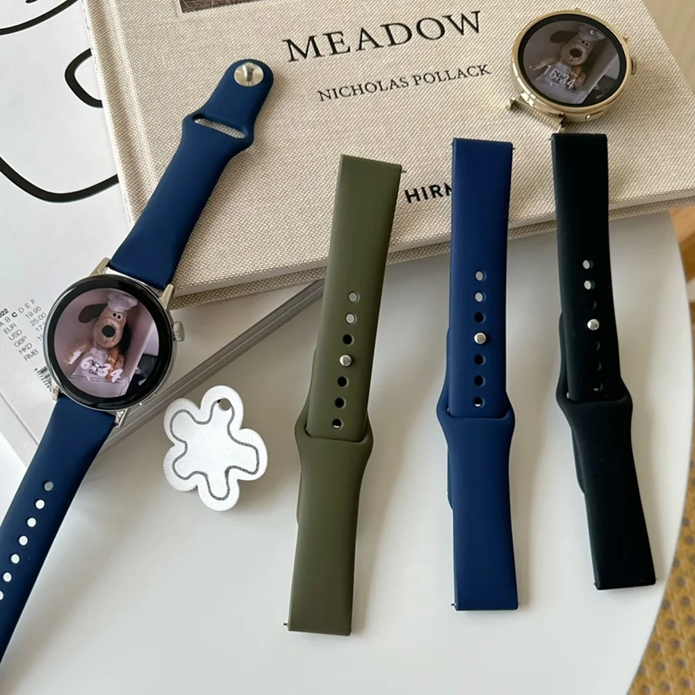 2PCS Silicone straps For Samsung Galaxy watch 7-FE-5-5 Pro-4-6 classic 22mm/20mm 2 PACK bracelets Huawei watch GT 5 4 3 2e band