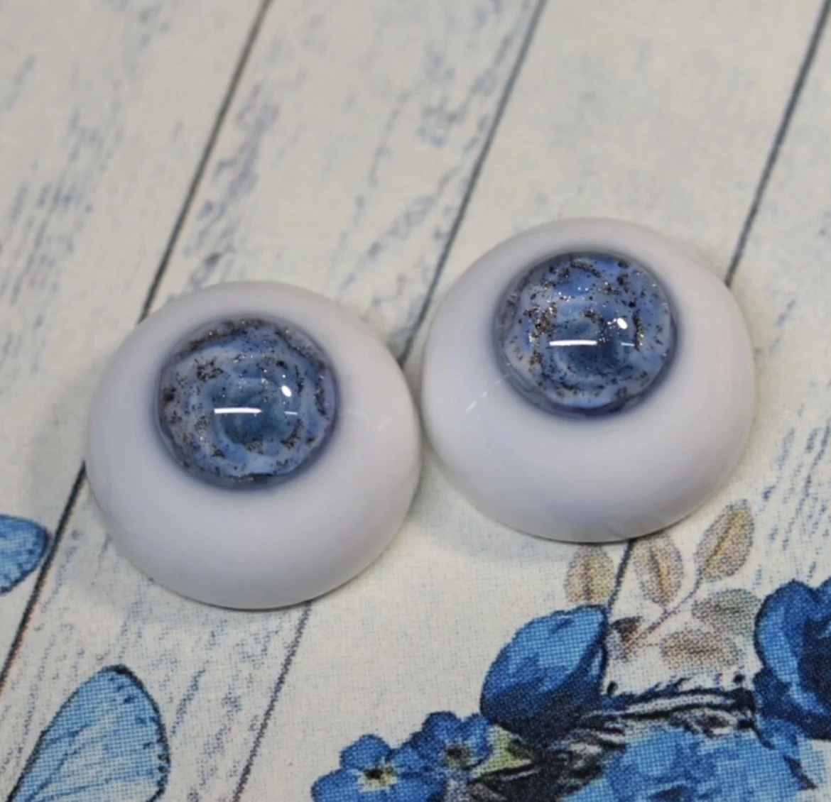 Augen für Puppen „Blue Rose“ 12 mm 14 mm 16 mm BJD Puppenaugen 1 Paar