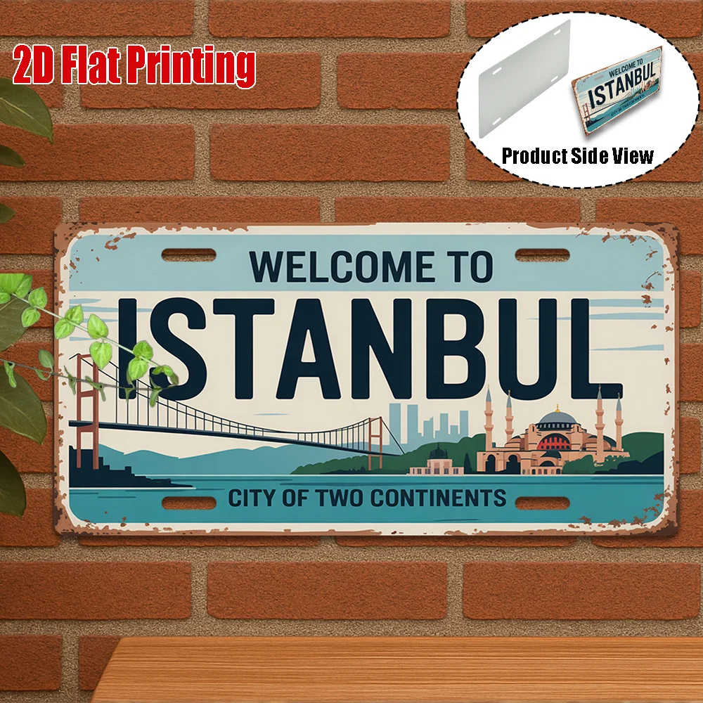 2D Flat1pc,Vintage Metal Sign,Only for Decoration,Outdoor Wall Art (11.8