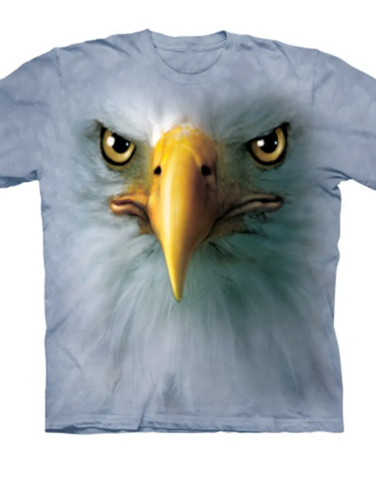 

Men's T-Shirt New Cute Forest Animals 3D Printing Summer Outdoor Fashion Trend Design Large Size Loose Hundred Men's T-Shirt