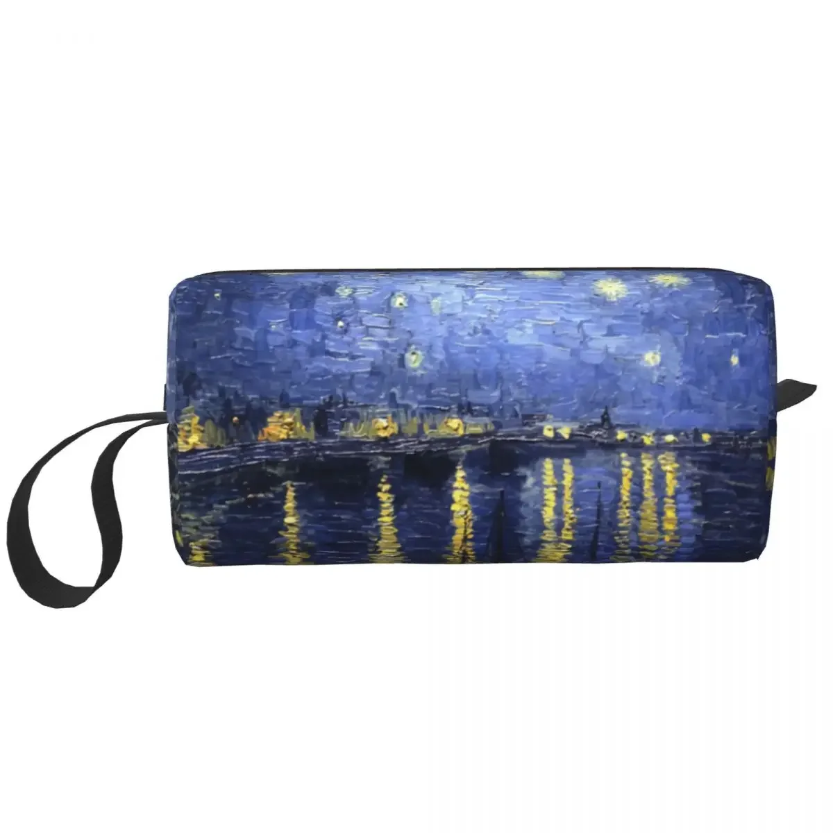 Van Gogh Starry Night Cosmetic Bag Women Cute Large Capacity Over The Rhone Makeup Case Beauty Storage Toiletry Bags