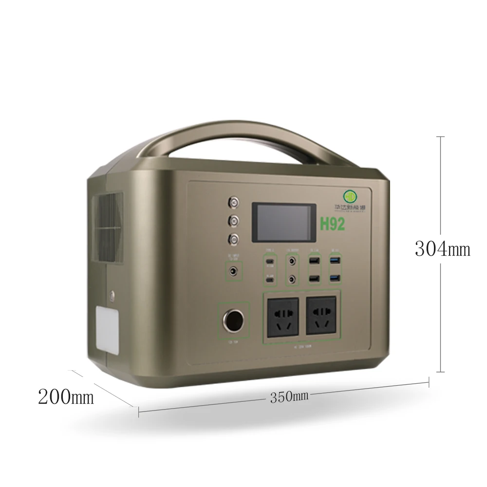1000W Portable Solar Generator Lithium Iron Phosphate Battery  Power Bank Outdoor Energy Power Station for Outdoor Car Charging