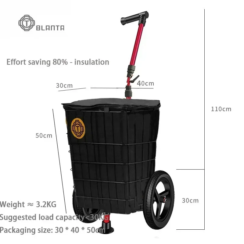 Przyczepa rowerowa montowana z tyłu pojazdu, do użytku na zewnątrz, na kempingu, z cichymi oponami, do przechowywania na kempingu, akcesoria do wędrówek w terenie.