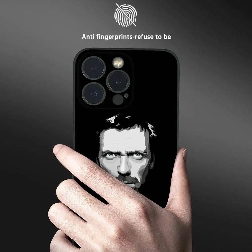 Dr H-House Phone Case For iPhone 16 15 14 13 Pro Max Plus Mini Frosted Soft Shell Funda Shockproof Cases