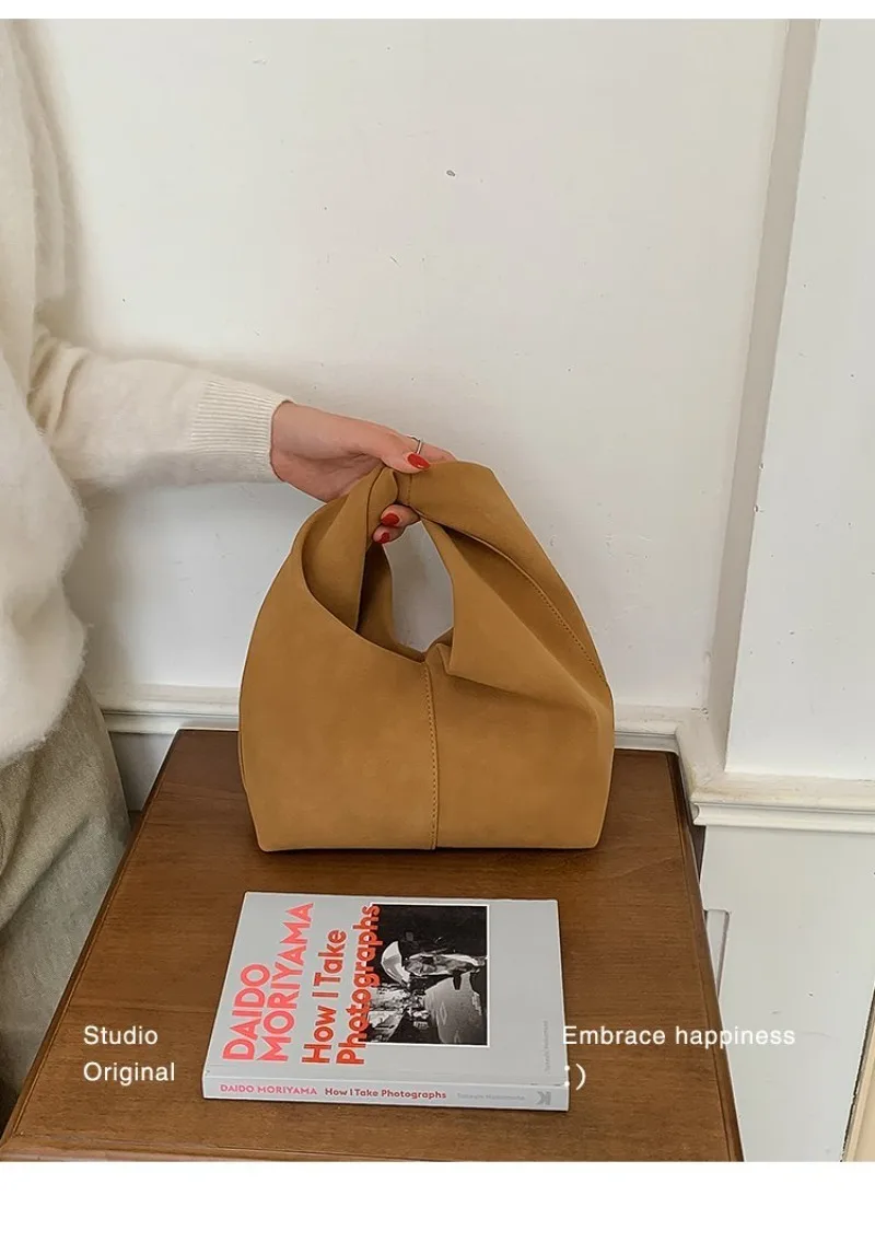 CEEKAY Wildleder-Handtasche im Hobo-Stil mit Perlenanhänger, Metallring, dünnem Riemen, vielseitig einsetzbar für den Alltag, Pendeln und Freizeit, große Kapazität – Detail 25