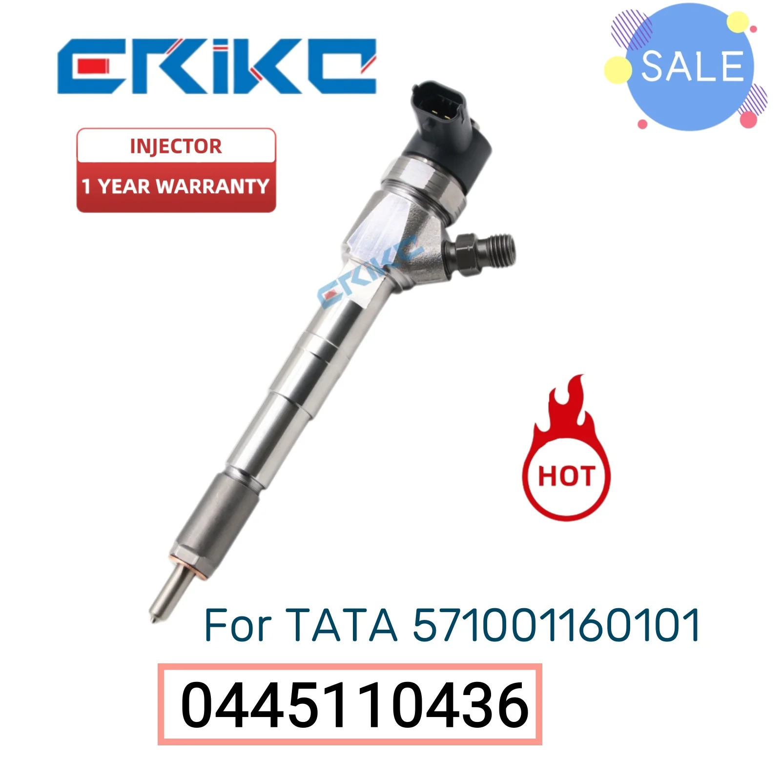 

0445110436 Original Fuel Injector 0 445 110 436 Fuel Injector 0445 110 436 Common Rail Injection for TATA 571001160101