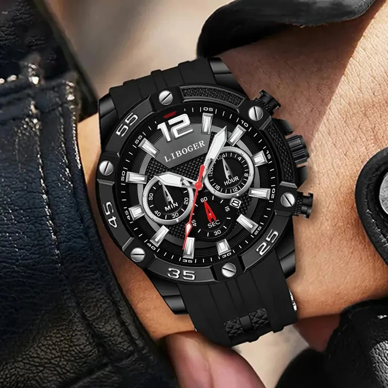 Men's Luxury Large Dial Quartz Wristwatch