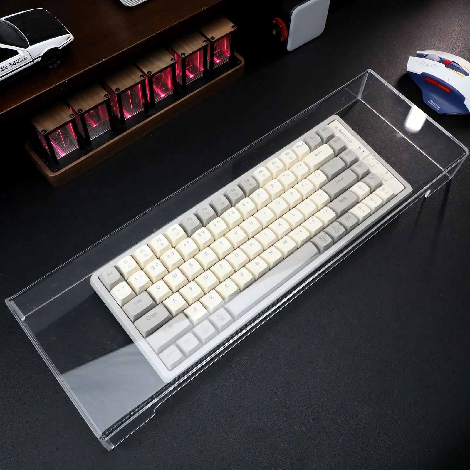 

Mechanical Keyboard Acrylic Dust Cover Protecting Shield Compatiable With Layout 60 68 84 87 104 108 96 64 Keys Dust-Proof Cover