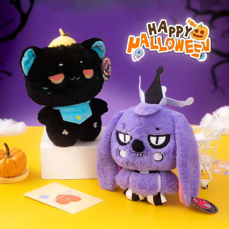 Peluche Magique d'Halloween pour Enfant, Hamster, Démon, Lapin, Chat, 23cm, Cadeau de Noël, Anniversaire, Léon