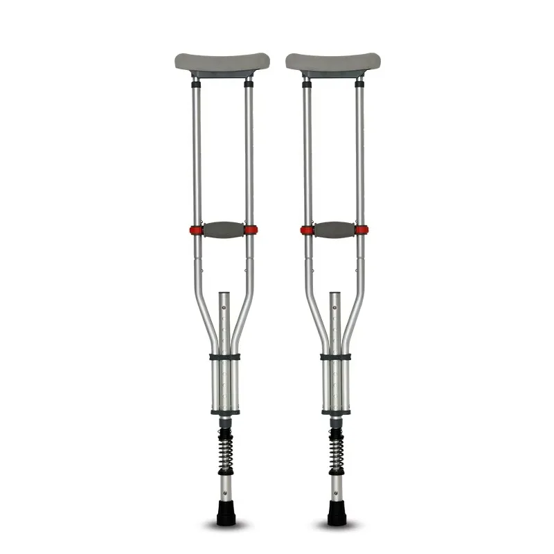 Heavy Duty Lightweight Aluminum Handicapped Crutches with Spring