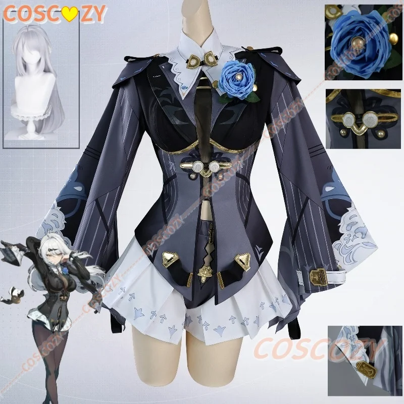 

Zenless Zone Zero Yixuan Косплей Костюм Парик Пальто Платье Цветочный Реквизит Наряд Для Женщин Девочек Yunkui Summit Следы Чернила Карнавал