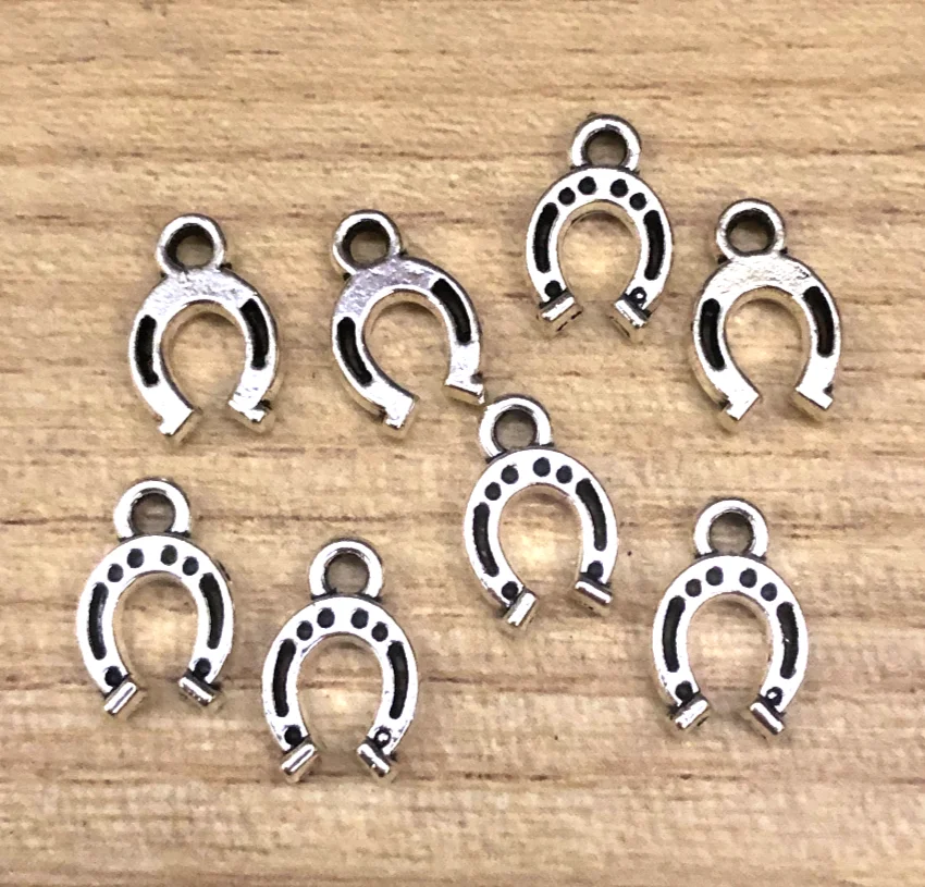 

40pcs 12*8mm Alloy metal classic horseshoe pendants for jewelry findings HW2832