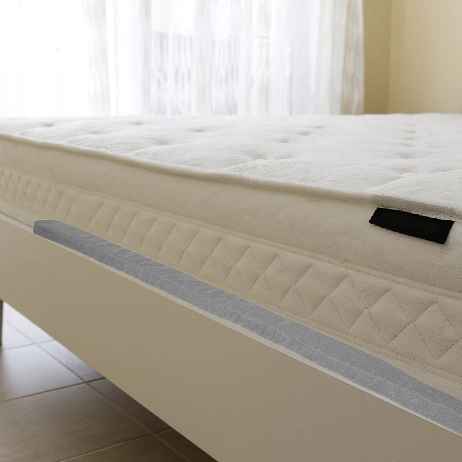 

Bed Gap Filler Wedge High Density Sponge L-Shaped Mattress Extender For Headboard Couch Seam Dorm Room Furniture